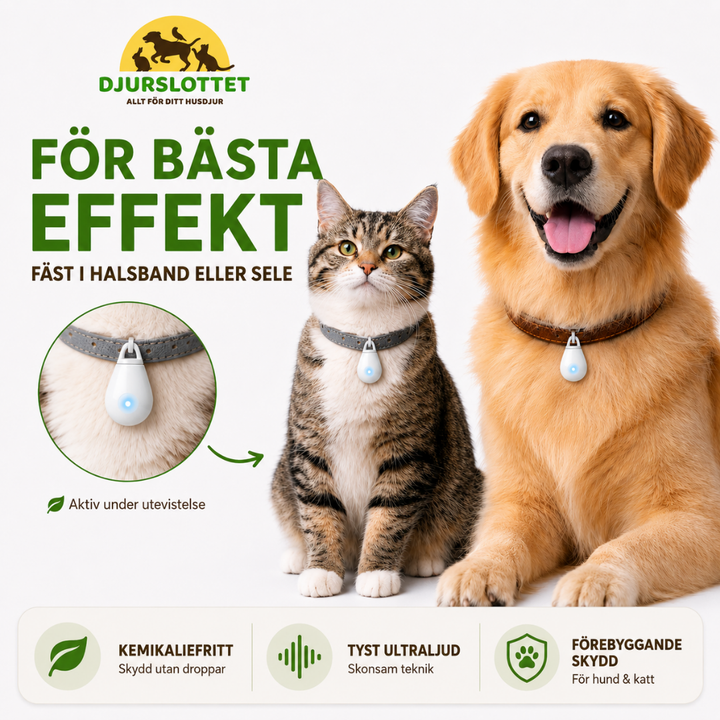 Ultraljud Fästingskydd för hund och katt for basta effekt - Djurslottet