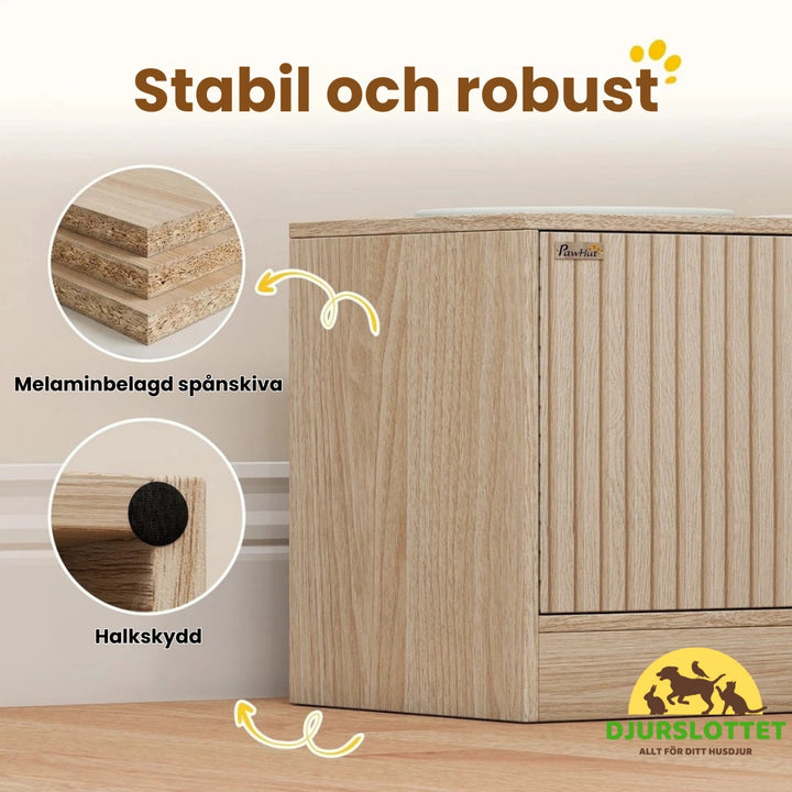 Upphöjd Matskål Hund med Förvaring Stabil och robust - Djurslottet