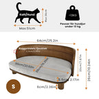 Upphöjd träsäng för katt och hund Storlek S-Djurslottet