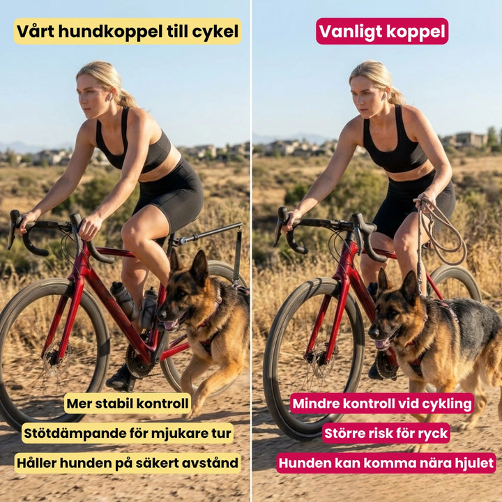 Vårt hundkoppel till cykel Flexura Hundkoppel till cykel - Djurslottet