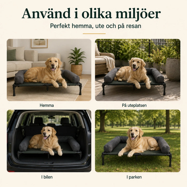 Ventilerande Hundbädd på Ben anvand i olika miljoer -  Djurslottet