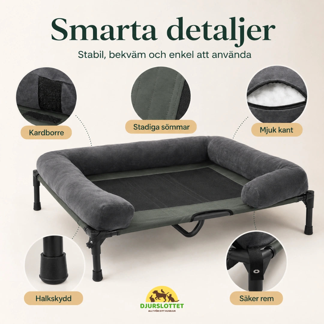Ventilerande Hundbädd på Ben smarta detaljer - Djurslottet