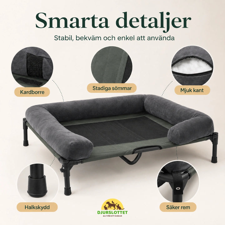 Ventilerande Hundbädd på Ben smarta detaljer - Djurslottet