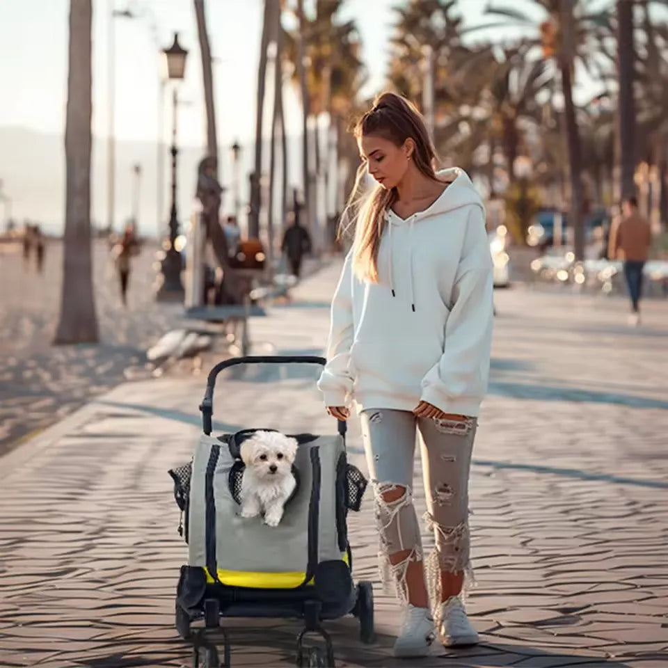 Miljöbild av - bärbar djurvagn med bilfäste- Djurslottet