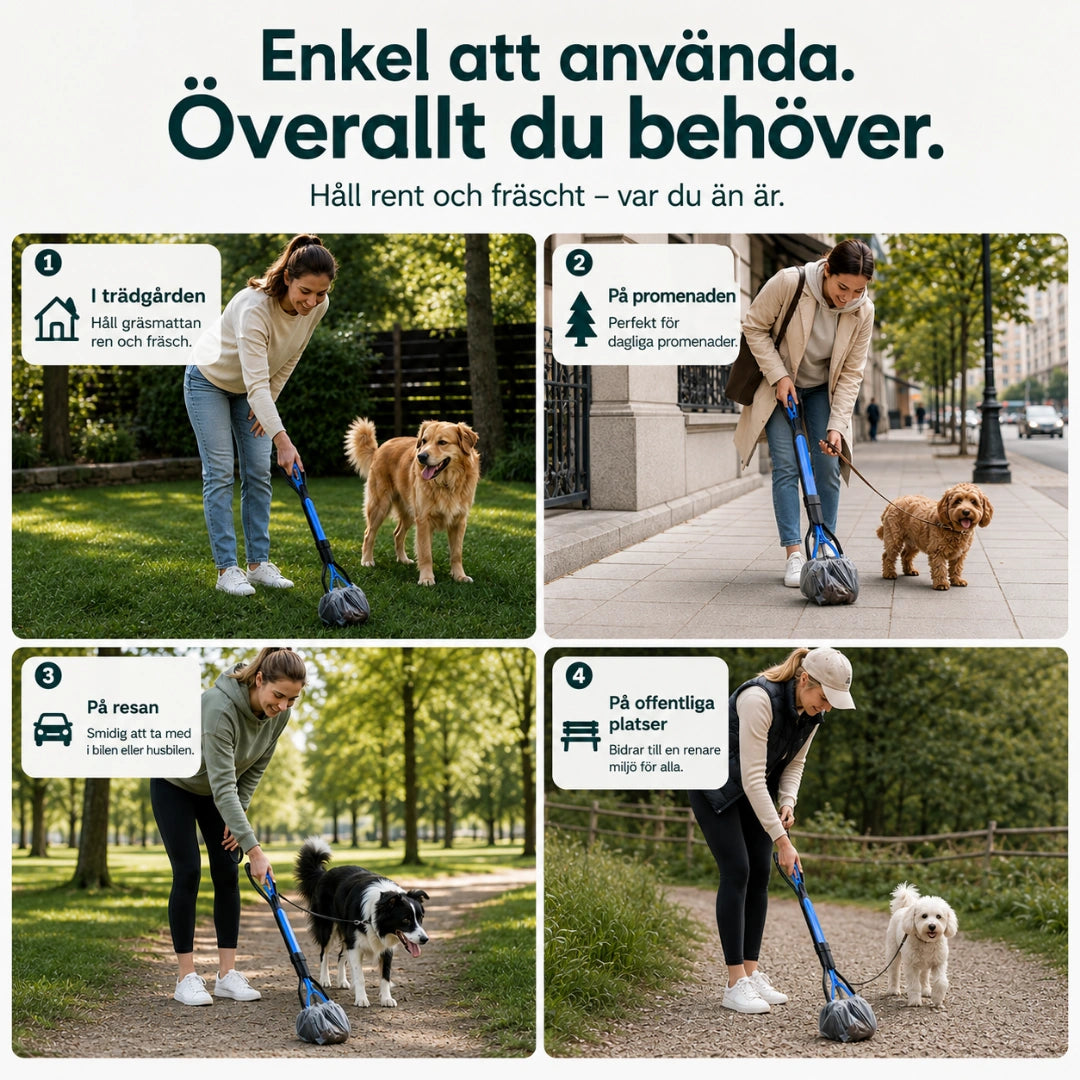 PawScoop Bajsplockare för Hund enkel att använda - Djurslottet