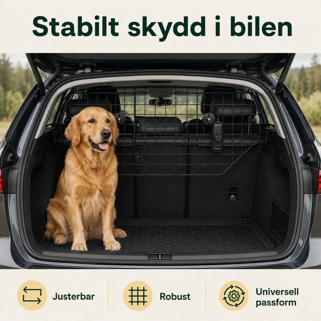 PawHut Hundgaller för Bil – PawHut Hundgaller ger ett stabilt skydd i bilen – Djurslottet