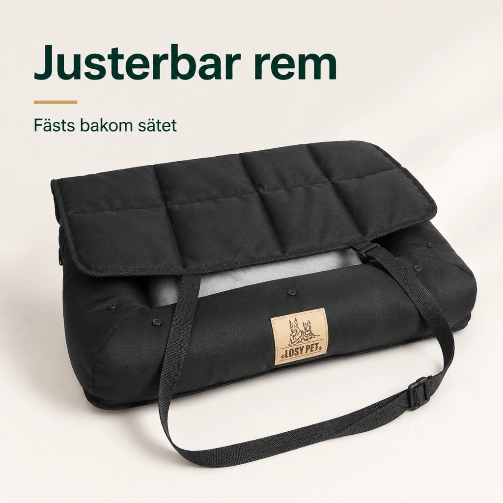 BingoPaws Vattentålig Bilstol med justerbar rem - Djurslottet
