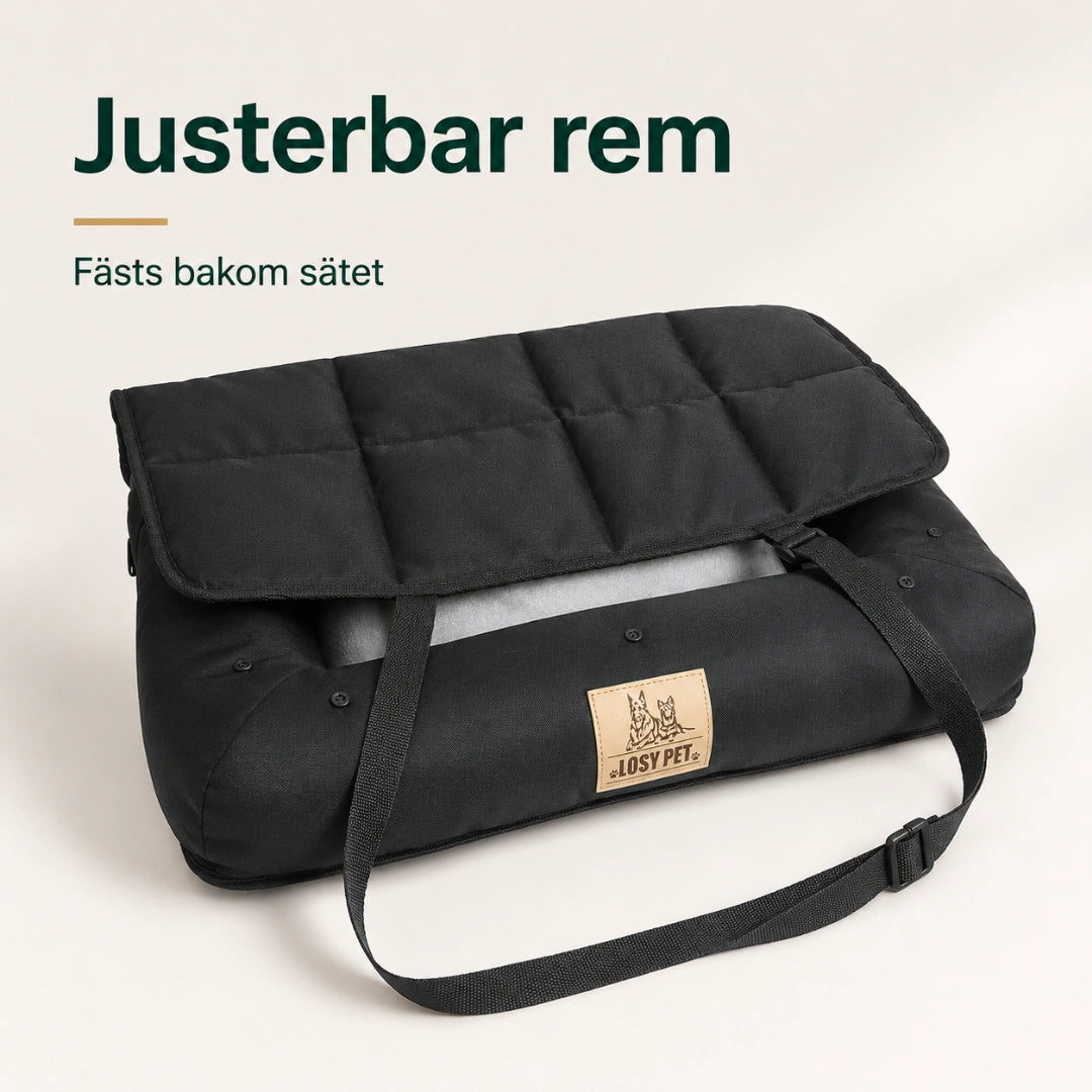 BingoPaws Vattentålig Bilstol med justerbar rem - Djurslottet