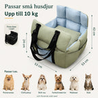 Storleksguide för bilstol till hund och katt upp till 10 kg - Djurslottet