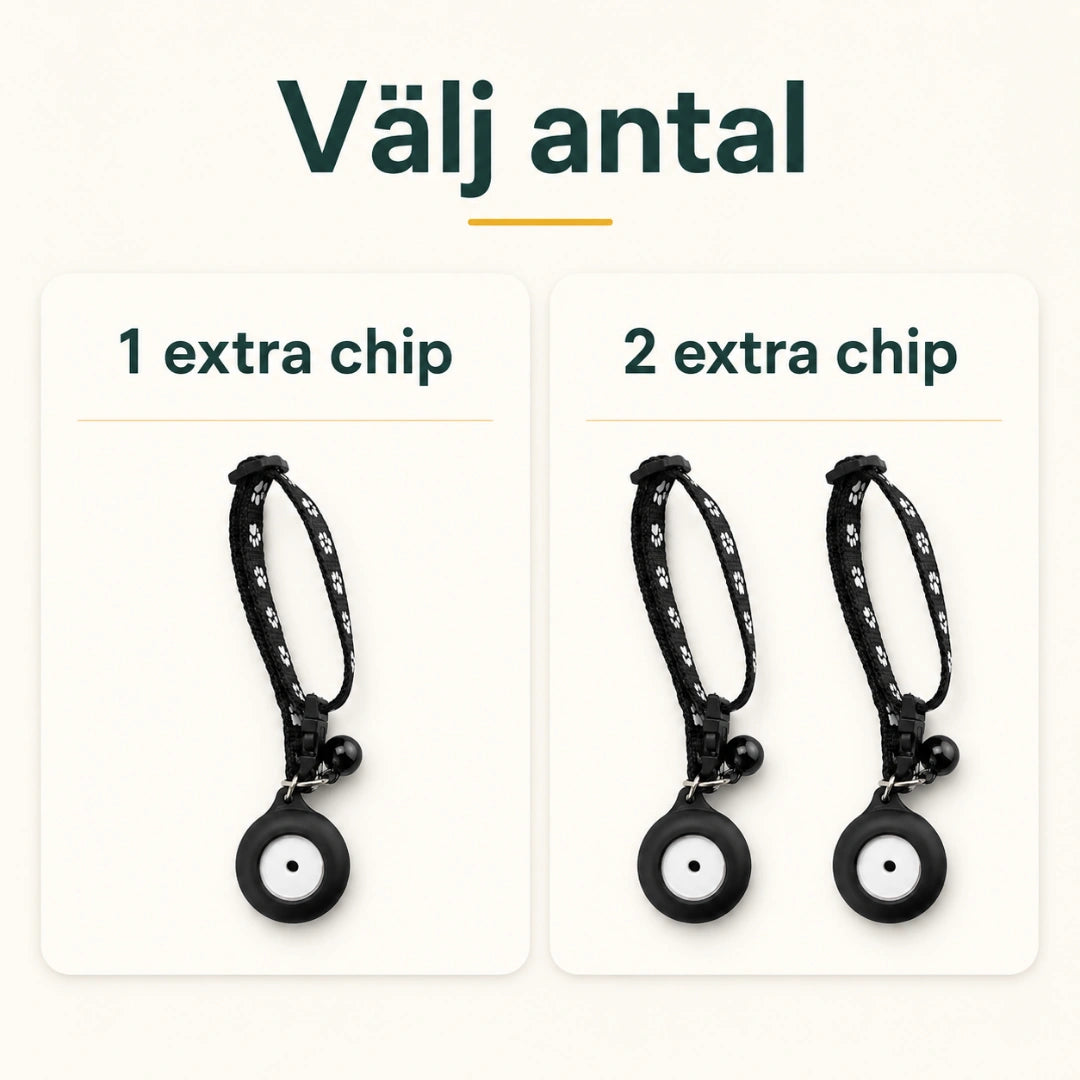 Chiphalsband finns i 1-pack och 2-pack – Djurslottet