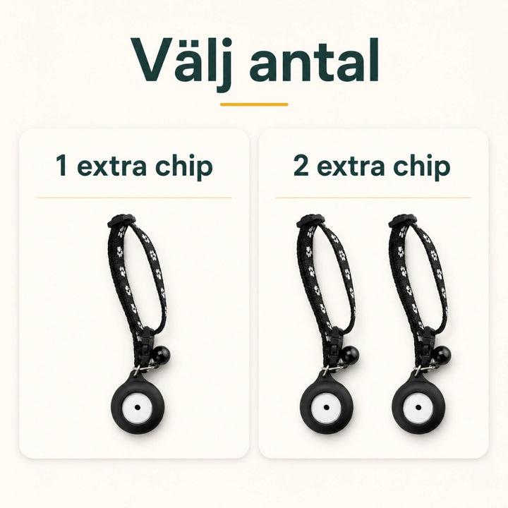 Chiphalsband finns i 1-pack och 2-pack – Djurslottet