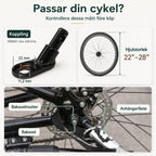 PawHut 3-i-1 Cykelvagn för Hund på cykel - Djurslottet