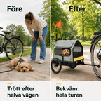 PawHut 3-i-1 Cykelvagn för Hund efter - Djurslottet