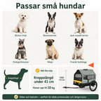 PawHut 3-i-1 Cykelvagn för Hund passar små hundar - Djurslottet