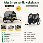 PawHut 3-i-1 Cykelvagn för Hund vs enklare modell - Djurslottet