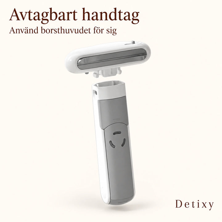 Detixy pälsborste med borsthuvudet lossat från handtaget