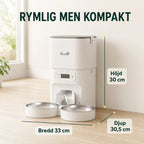 Foderautomat 33 cm bred, 30,5 cm djup och 30 cm hög - Djurslottet