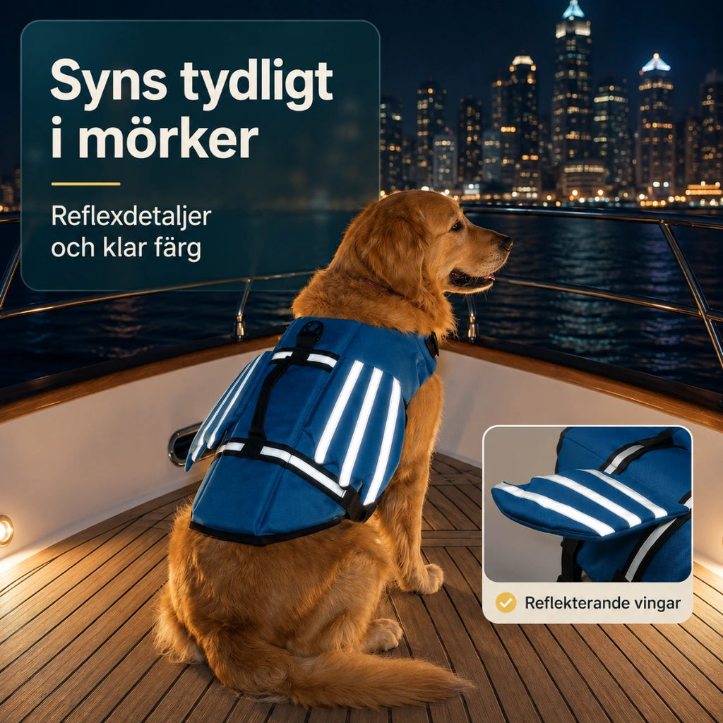 Reflexdetaljer som syns tydligt i mörker - Djurslottet