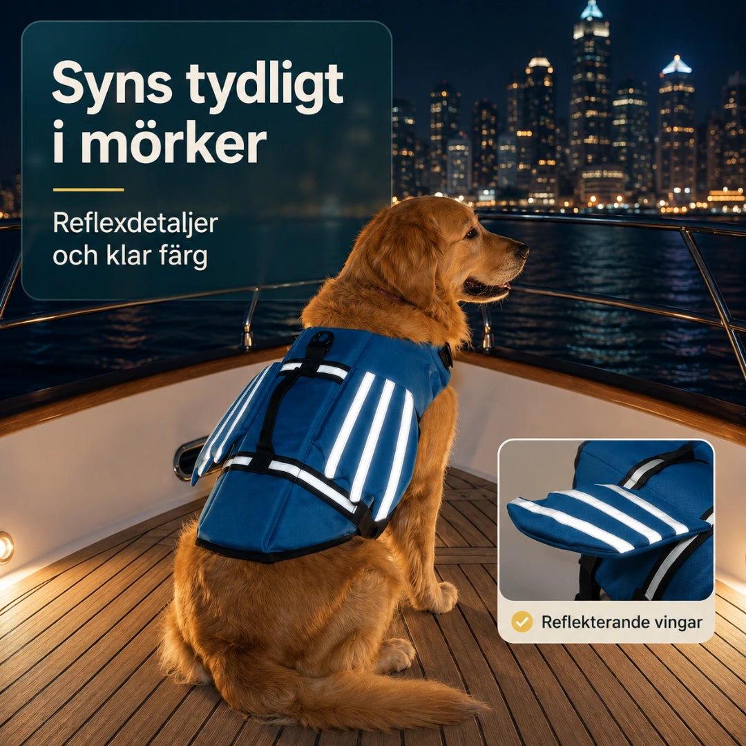 Reflexdetaljer som syns tydligt i mörker - Djurslottet