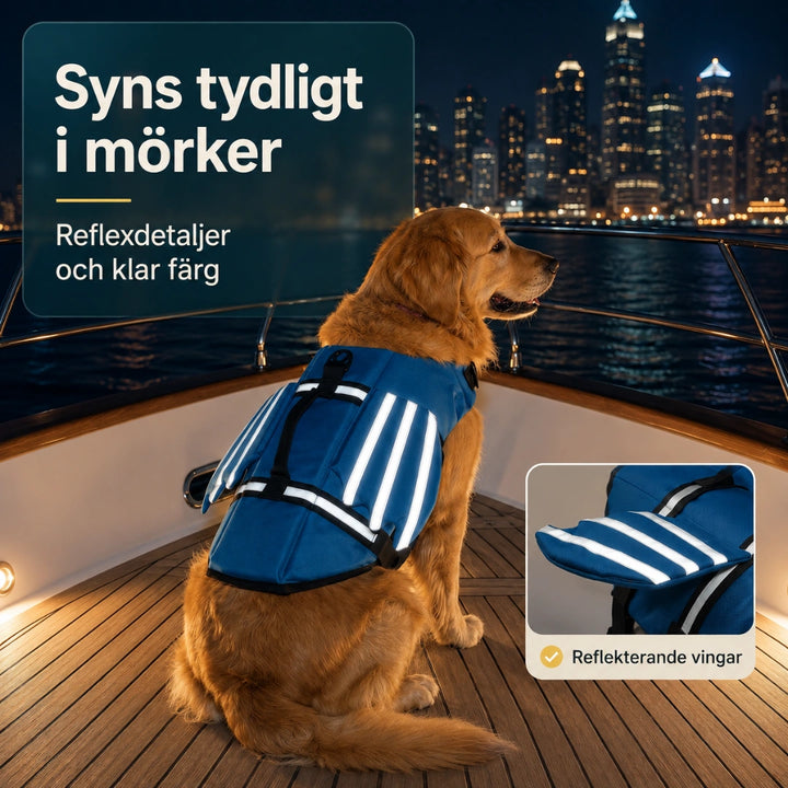 Reflexdetaljer som syns tydligt i mörker - Djurslottet