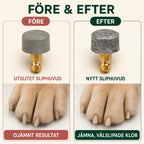 Före och efter byte av sliphuvud på hundklor - Djurslottet
