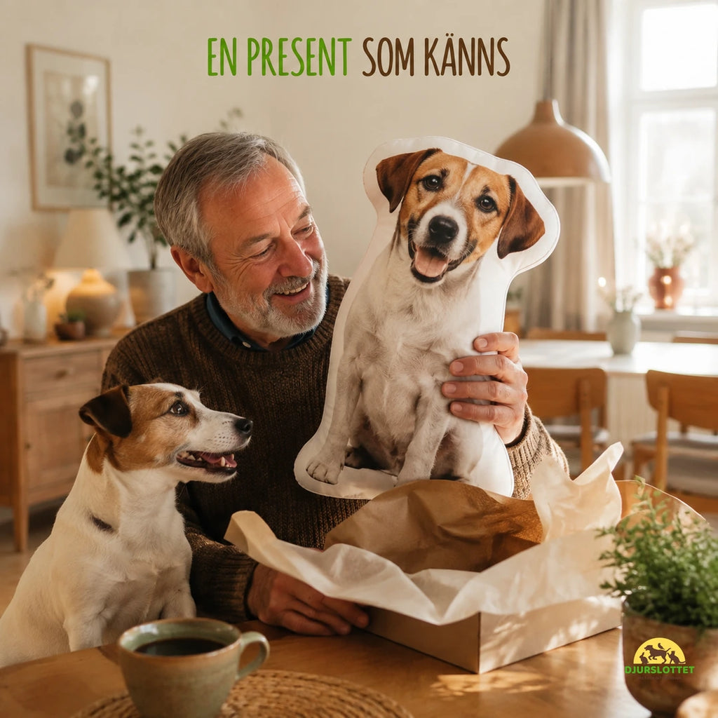 Personlig husdjurskudde som present med Jack Russell