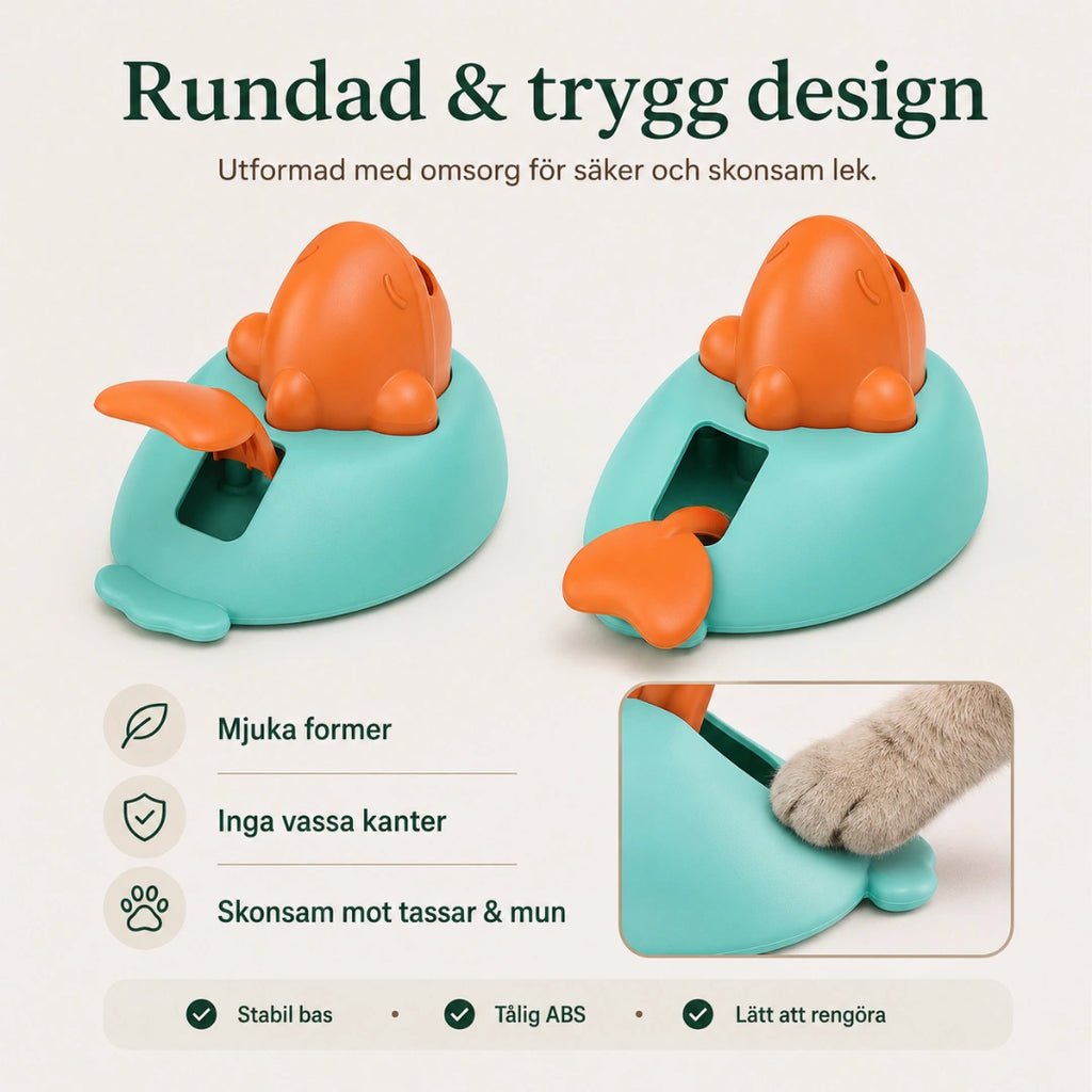 Clicker godiskastare med rundad trygg design - Djurslottet
