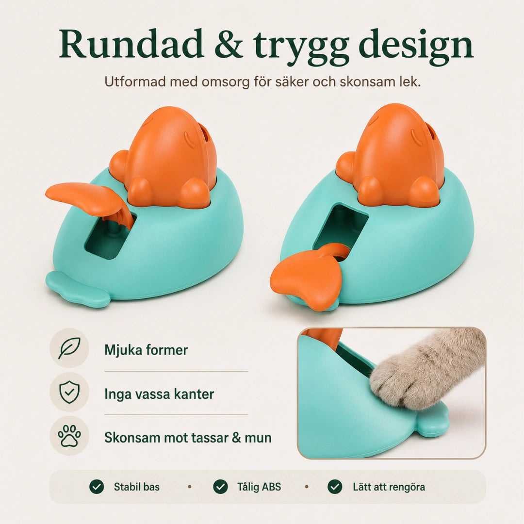 Clicker godiskastare med rundad trygg design - Djurslottet