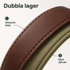 Tagley läderhalsband i dubbla lager läder - Djurslottet