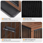 Inredningsbord med Inbyggd Hundbur - Djurslottet