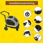 installationsanvisning - bärbar djurvagn med bilfäste- Djurslottet