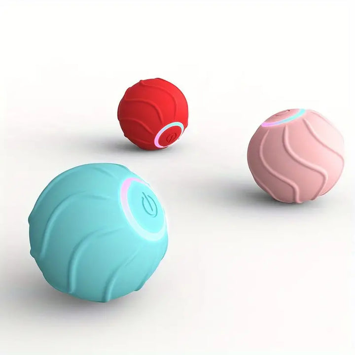 Jumping Ball för Katt i blått, rosa och rött - Djurslottet