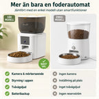Jämförelse mellan foderautomat med kamera och app och en enkel modell - Djurslottet