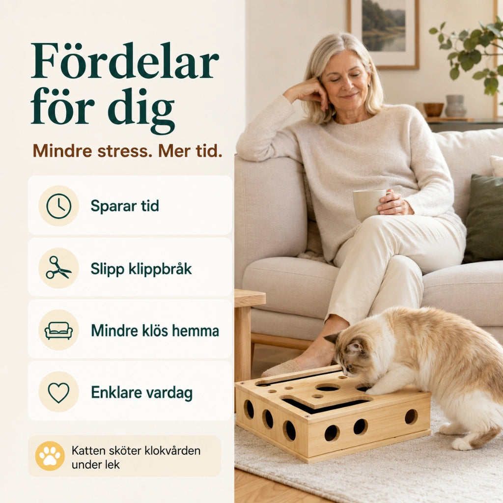 Fördelar med kattpussel i trä för dig och katten - Djurslottet