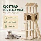 PawHut Klösträd i Sjögräs för lek och vila - Djurslottet