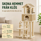 PawHut Klösträd i Sjögräs skonar möbler från klös - Djurslottet