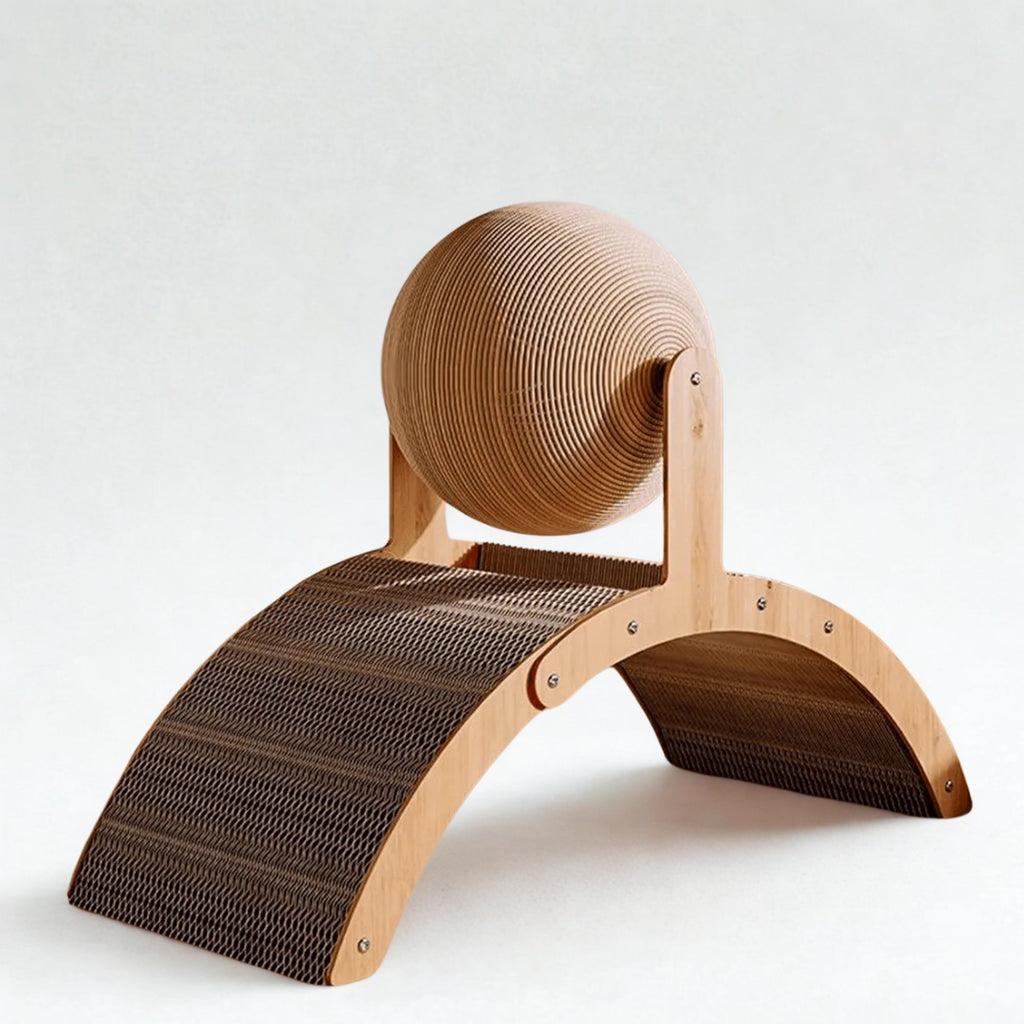 klösbräda med boll vit bakgrund