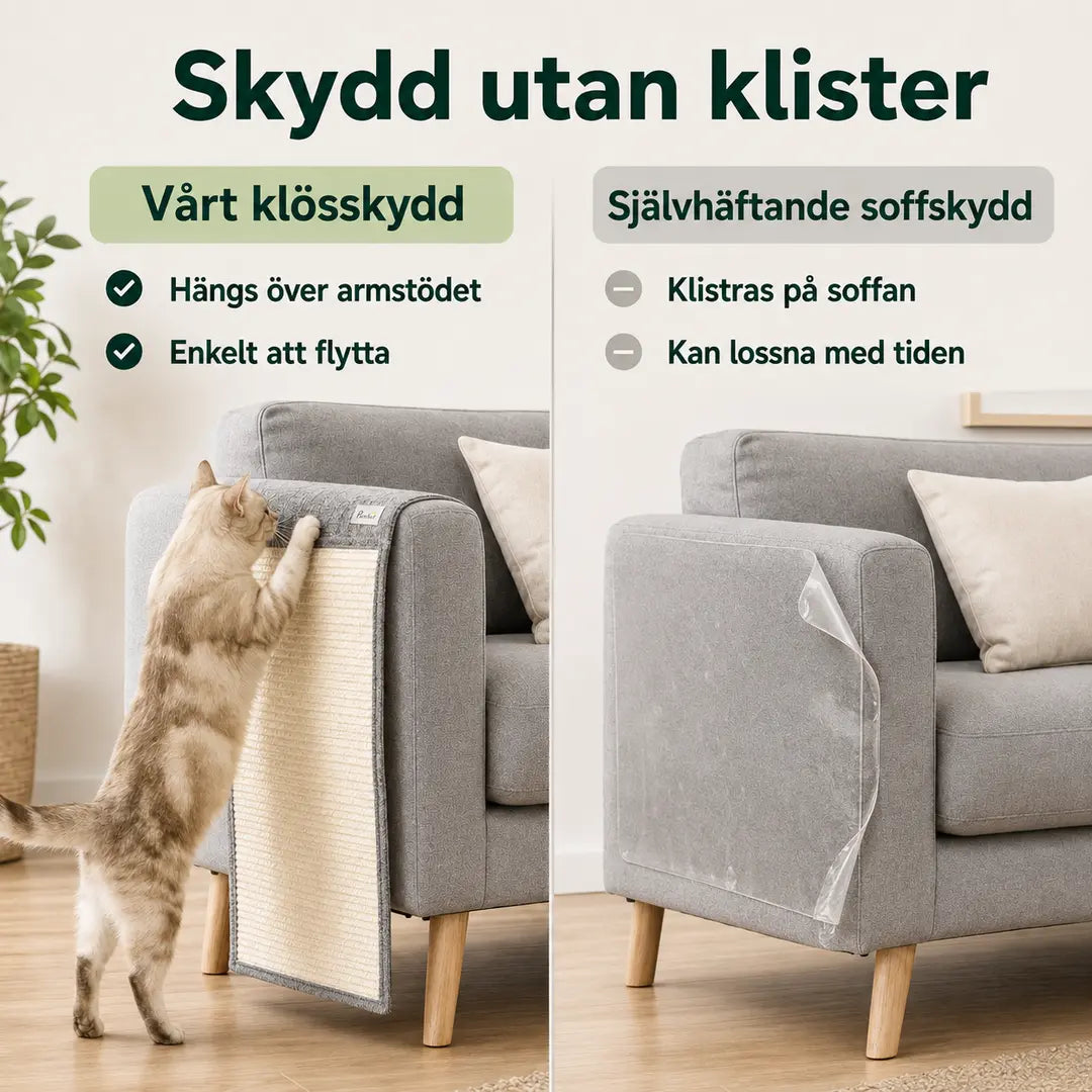 PawHut Klösskydd för Soffa 2-pack – PawHut Klösskydd för Soffa jämfört med självhäftande soffskydd – Djurslottet