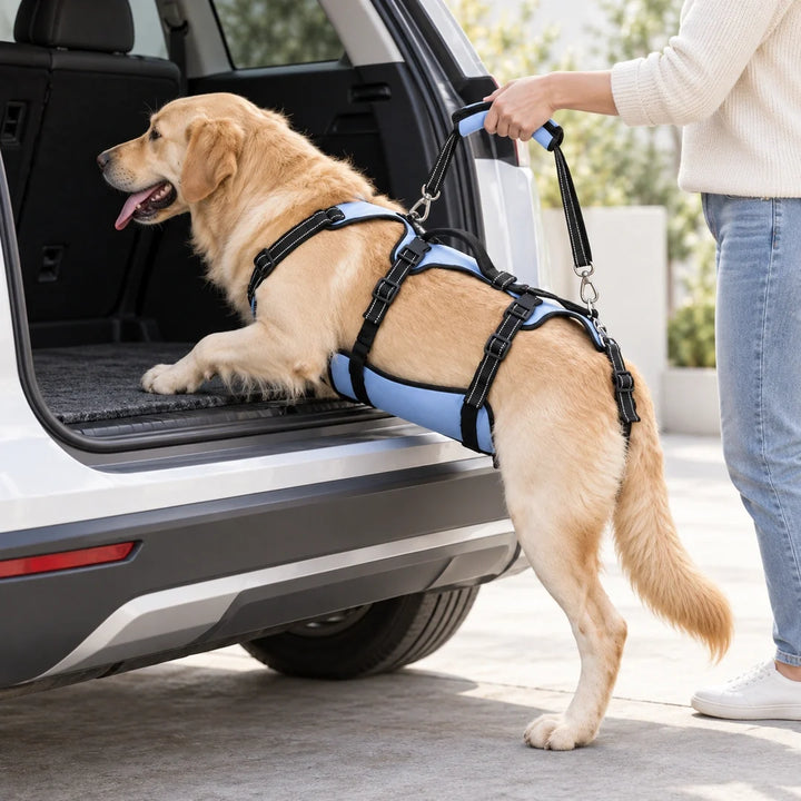 Lyftsele för Hund – Lyfthjälp för golden retriever in i bilen – Djurslottet