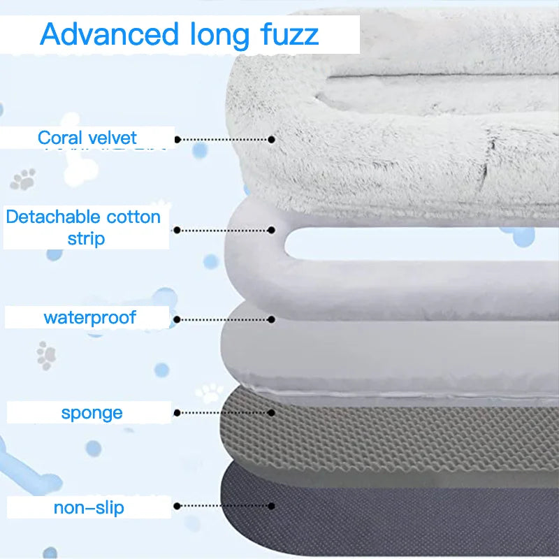 CozyCloud Stor Hundbädd för människor - Djurslottet