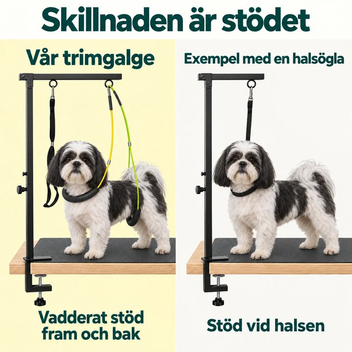 Trimgalge för Hund & Katt – Jämförelse av stöd med shih tzu – Djurslottet