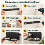 PawHut Väggmonterad Matbar – Monteringsguide steg för steg – Djurslottet
