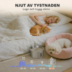PawHut Vattenfontän för Katt 2,5 L – Med tyst drift under 35 dB – Djurslottet