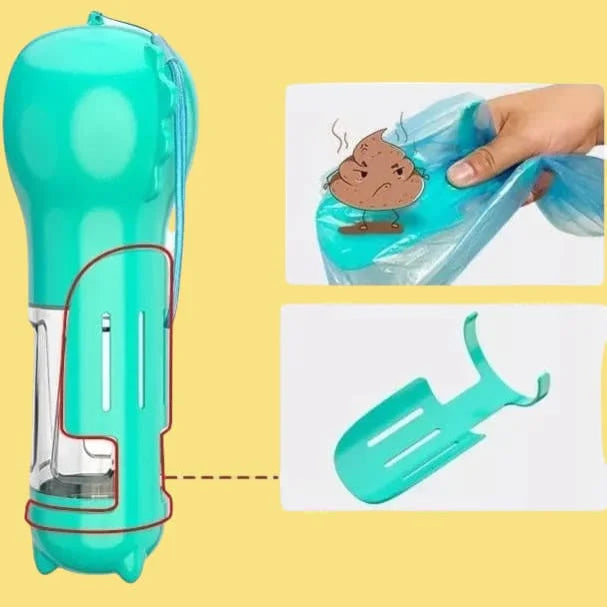 Bärbar 4 i 1 Multiflaska - Djurslottet