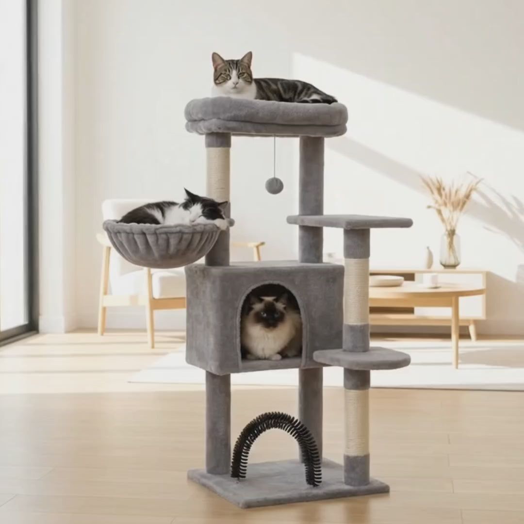 Video av PAWZ Klösträd med Pälsvårdsbåge - Djurslottet