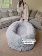 CozyCloud Stor Hundbädd för människor