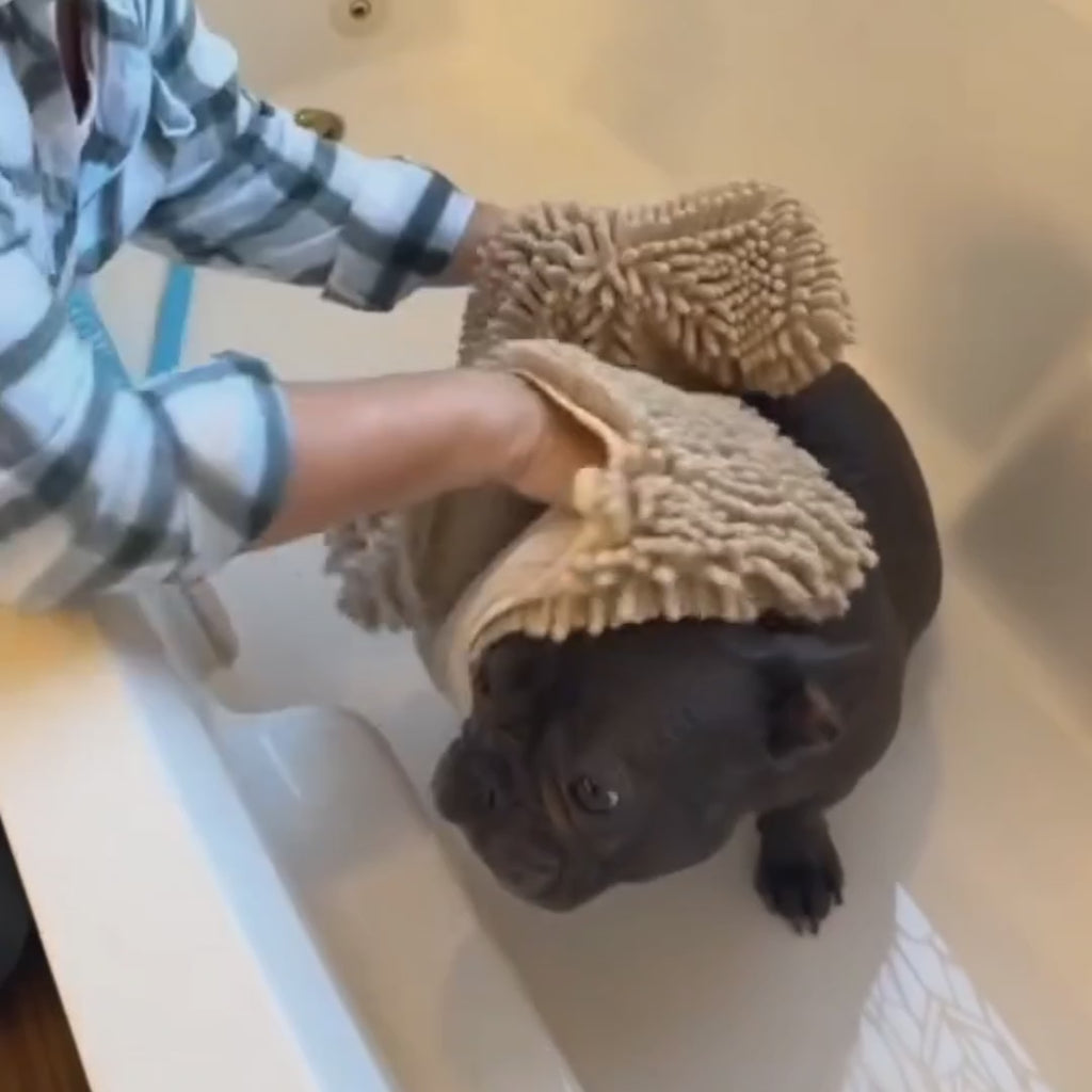 Video av Mikrofiberhandduk Hund - Djurslottet