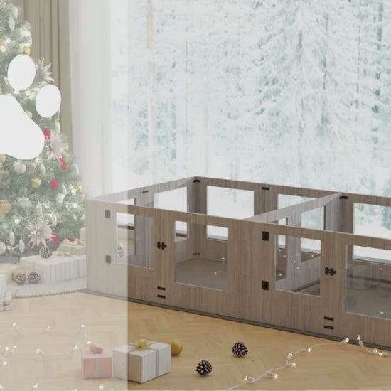 Video av Inhägnad hundhage i Trädesign  - Djurslottet