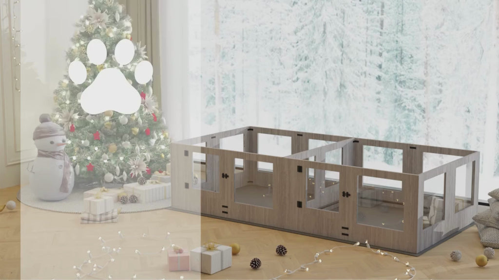 Video av Inhägnad hundhage i Trädesign  - Djurslottet