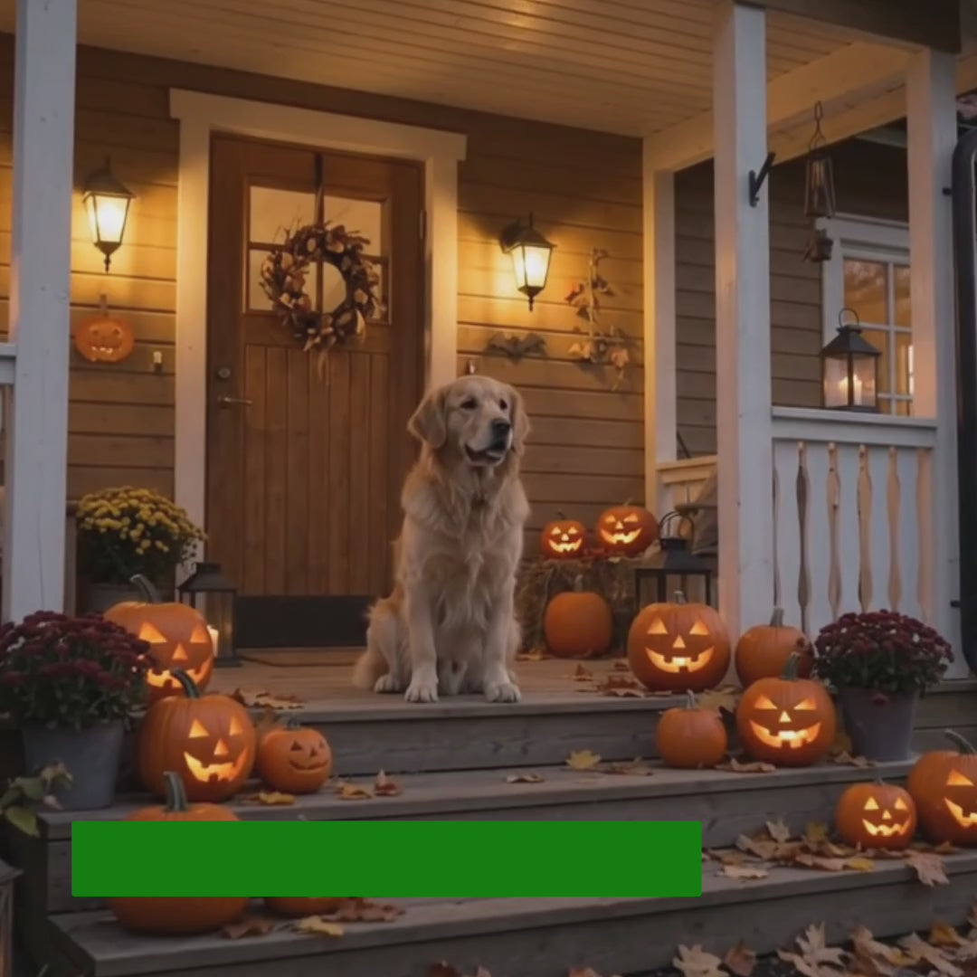Hund bär lejonman på Halloween – Djurslottet